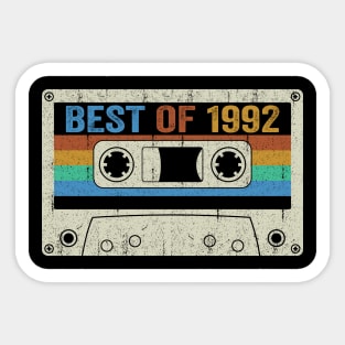 Best Of 1992 32nd Birthday Gifts Cassette Tape Vintage Sticker